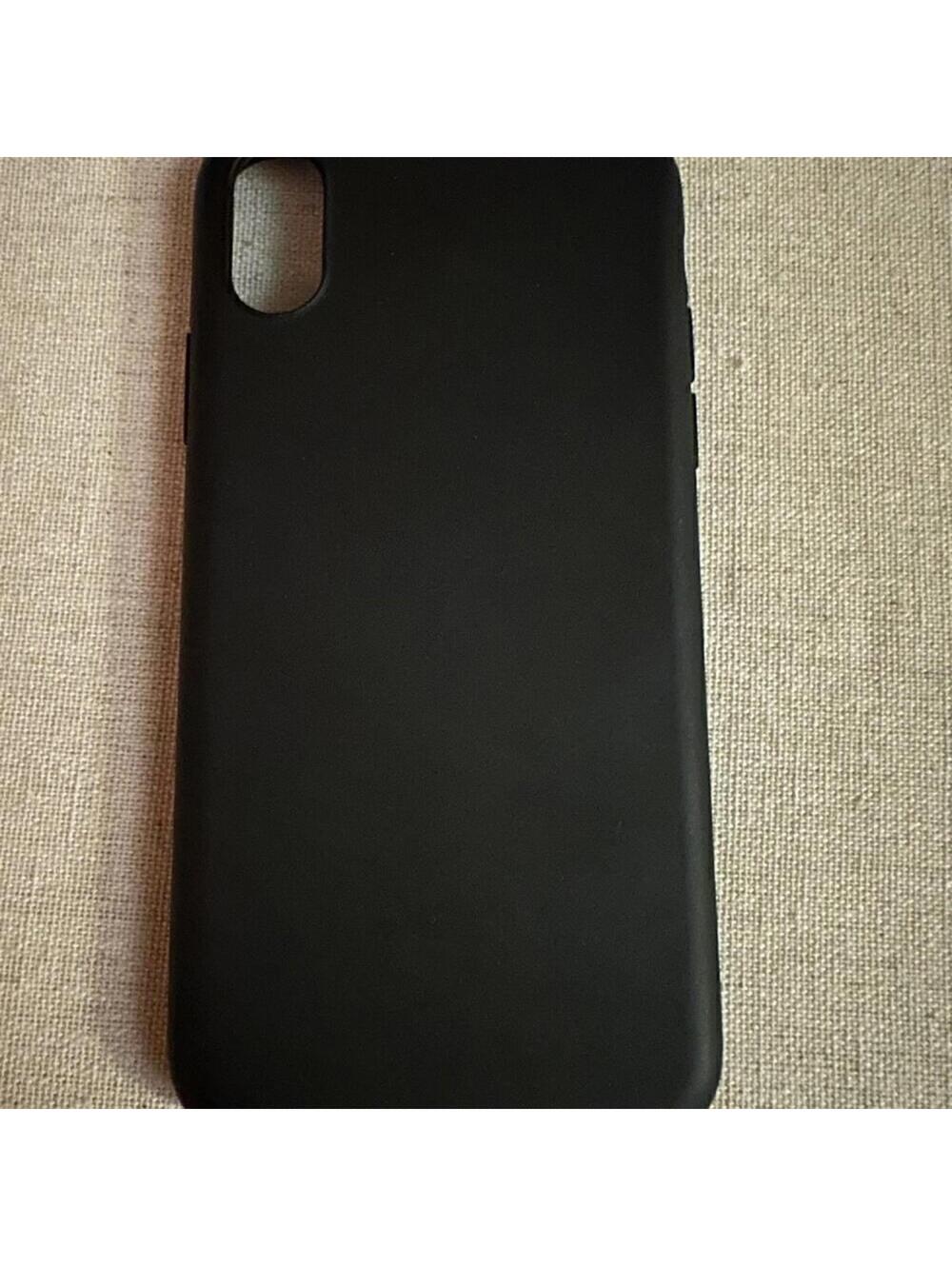 iPhone X black silicone case